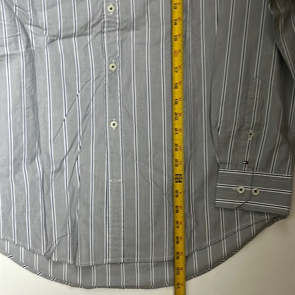 TOMMY HILFIGER stripe cotton long sleeve shirt - Picture 6 of 8